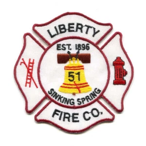 Liberty Fire Company 51 Sinking Springs Patch Pennsylvania PA - Picture 1 of 1