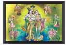 Jawaharat Radhe Krishna UV Textured Synthetic Frame Painting D