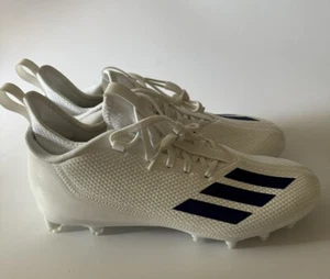 adidas Men’s 13 Adizero Scorch Football Cleats White/Royal Blue HP8753 NEW - Picture 1 of 7