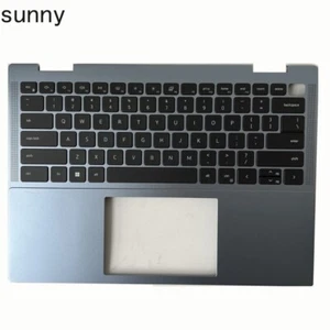 New for Dell Inspiron 7430 7435 2-in-1 palmrest backlit keyboard blue 0WJ1MN us - Afbeelding 1 van 5