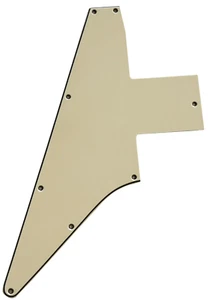 Pickguard For Gibson Explorer 76 Reissue Blank Style Guitar-3-Ply-VINTAGE YELLOW - Picture 1 of 4