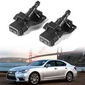 Brazo pulverizador de brazo chorro boquilla limpiaparabrisas capó delantero 2 piezas para Lexus LS460 - Imagen 1 de 18