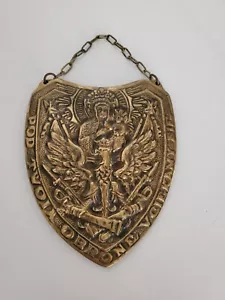 Poland Czestochowa Sanctuary Artillery Veterans Black Madonna Catholic Gorget - Picture 1 of 10