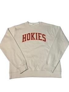 Unwind By League Virginia Tech Hokies Sweatshirt Crewneck Large - Picture 1 of 4