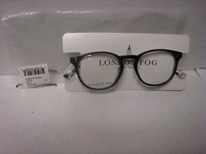 London Fog  OTTO  in BLACK sz  50- 19-145 mm NEW Eyeglass Frame & Generic Case - Picture 1 of 5