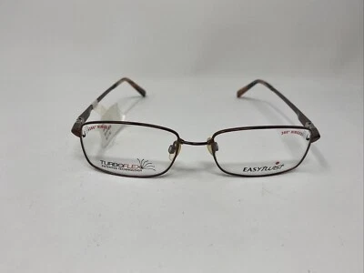 EASYTWIST 872 53/17/140 10 BROWN FLEX HINGE EYEGLASSES FRAME -B33 - Image 1 of 4