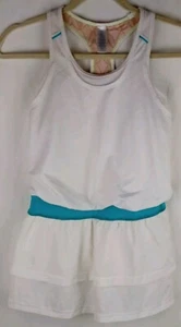 IVIVVA Lululemon Girls Tennis Golf Romper Dress Skort Size 10 One Piece White - Picture 1 of 6