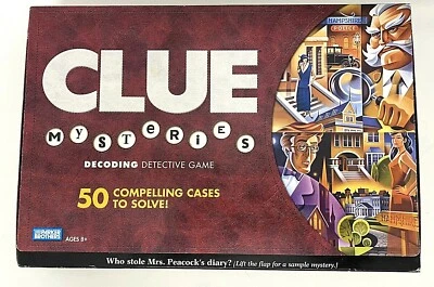 Juego de mesa CLUE Mysteries Decoding Detective EDADES 8 HASTA 2 A 6 JUGADORES  Foto 1 de 4