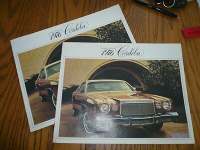 1976 Chrysler Cordoba Sales Brochure - Vintage - Two for One Price - Image 1 of 4