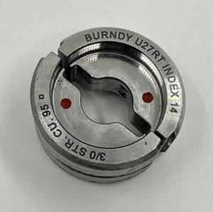 Burndy U27RT Crimping Die Stainless 3/0 STR CU 95º Hydraulic Crimper Index 14 - Picture 1 of 4