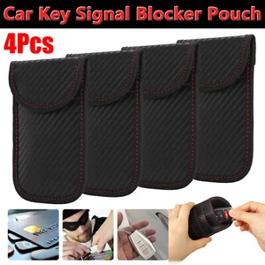 4Pack Car key Fob RFID Signal Blocking Case Pouch Faraday Bag Cage Protector US - Picture 1 of 12