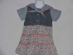 Niña 24 Meses Vestido 100% Algodón Mangas Cortas Multicolor Nuevo - Imagen 1 de 6