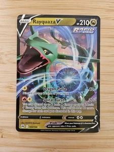 Rayquaza V 100/159 Crown Zenith NM Ultra Rare Pokemon Card - Picture 1 of 2