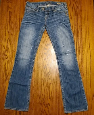 Серебряные джинсы вторник низкий загрузки Bootcut джинсы размер W 30 L 32 фактические измерения - Изображение 1 из 4