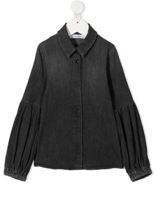 ✨DONDUP Jeanshemd schwarz mit Knopfleiste Neu mit Etikett Gr. Medium✨ - Bild 1 von 8