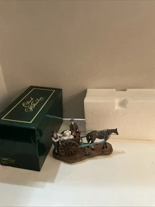 LANG & WISE COLONIAL WILLIAMSBURG 30489732 TWO MEN WITH CART COLLECTIBLE - Picture 1 of 6
