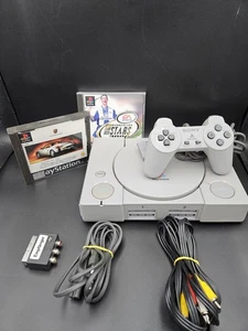 Sony Playstation 1 PS1 SCPH 1002 grau + Controller + 2 Spiele --- Getestet ✅ - Bild 1 von 11