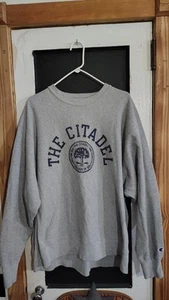 Graues schweres Herren-Sweatshirt The Citadel Militär College South Carolina Größe XL - Bild 1 von 6