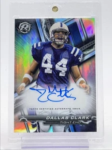 DALLAS CLARK 2023 TOPPS COMPOSITE RESURGENCE REFRACTOR COLTS AUTO Q1345 - Picture 1 of 2