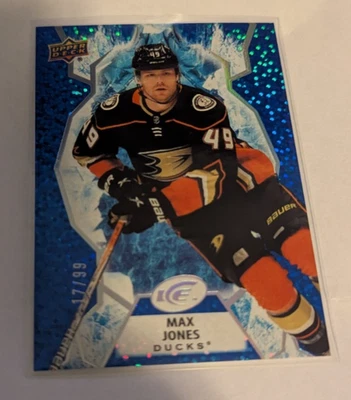 2021-22 Upper Deck Ice Royal Blue /99 Max Jones #87 - Image 1 of 2