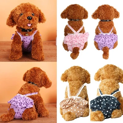 Washable Menstrual Panties Female Dog Diaper Shorts Puppy Physiological Pants - Image 1 of 4