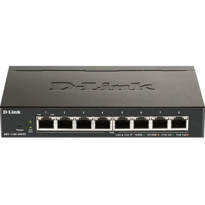D-Link DGS-1100-08PV2 Ethernet Switch - 8 Ports - Manageable - 2 Layer Supported - Image 1 of 2