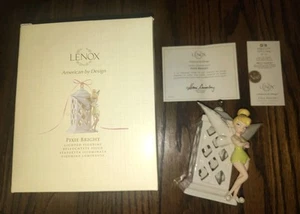 LENOX Disney Vetrina PIXIE LUMINOSO Luce Notturna Campanellino Illuminata SCATOLA COA - Foto 1 di 8