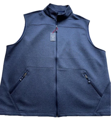 Chaleco Daniel Cremieux Classics Cremallera Completa Hombre Alto Talla 4XB Texturizado Azul Marino Foto 1 de 4