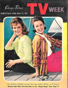 CHICAGO TRIBUNE TV WEEK-3/1963-SHELLY FABARES-EARL HOLLIMAN-FRANK FONTAINE - Bild 1 von 2