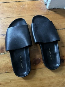 Jenni Kayne schwarze Leder Pantoletten Sandalen 38 - Bild 1 von 4