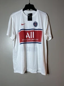 T-shirt Nike uomo Leonel Messi Paris #30 calcio taglia 2XL bianca nuova - Foto 1 di 5