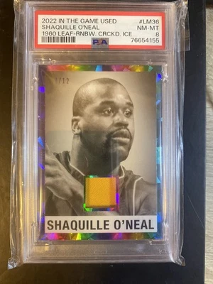 Camiseta deportiva Shaquille Shaq O'Neal 2022 usada en el juego SSP/12 PSA 8 casi nueva-como nueva Pop 1 Foto 1 de 2