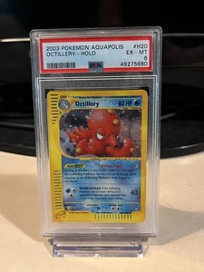 2003 Pokemon TCG Aquapolis Octillery Holo #H20 Graded PSA 6 EX-MT H20/H32 - Picture 1 of 2