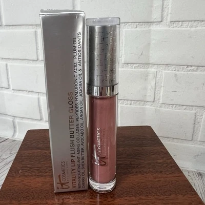 It Cosmetics Vitality Lip Flush Lip-Softening Butter Gloss * Naturally Pretty * - Image 1 of 4