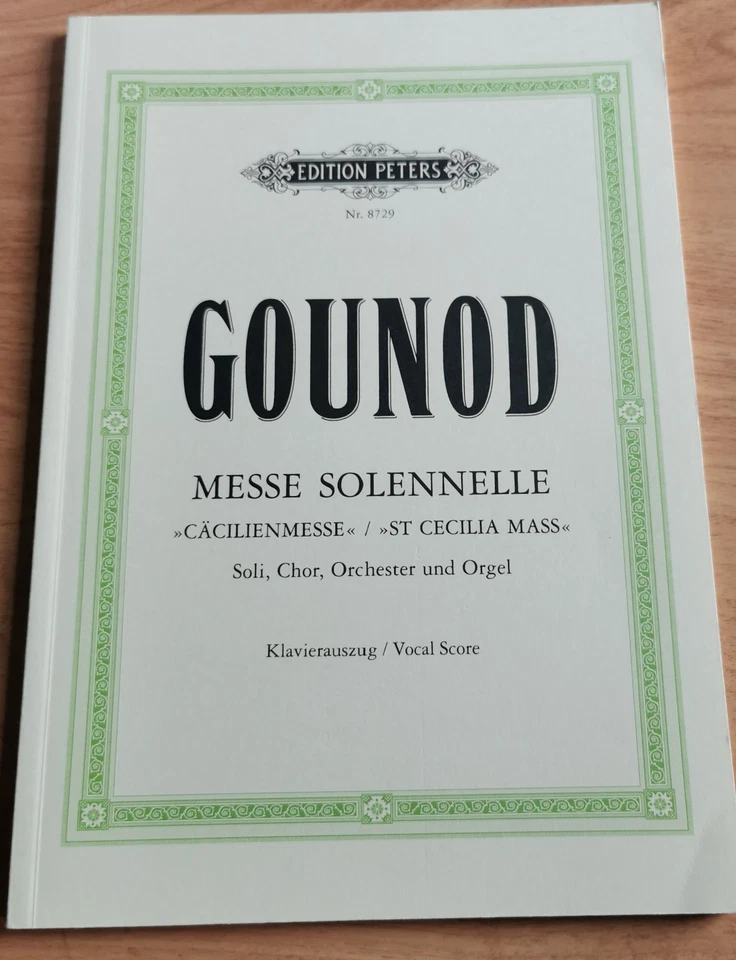 Partition soliste, choeur, orchestre et orgue de la messe solennelle Ste Cecile - Photo 1/1