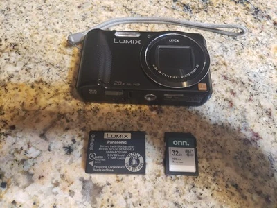 Panasonic Lumix DMC-ZS25 20X Digital Camera 16.1MP - W/ OEM Battery & 32GB card - Image 1 of 4
