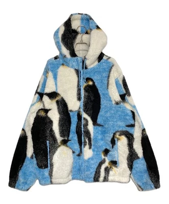 SUPREME Penguins Hooded Fleece Jacket Size: L Sky blue Men - Image 1 of 4