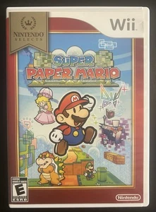 2007 Super Paper Mario Nintendo Selects Edition Nintendo Wii CIB Tested - Picture 1 of 4