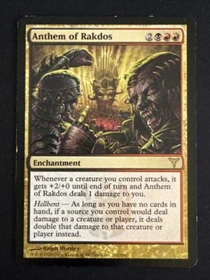 1x Anthem of Rakdos (102) Dissension MP MTG Magic the Gathering x1 MKE - Image 1 of 2