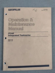 Caterpillar IT24G integrierter Werkzeugträger Betriebs- und Wartungsanleitung SEBU6833 - Bild 1 von 9