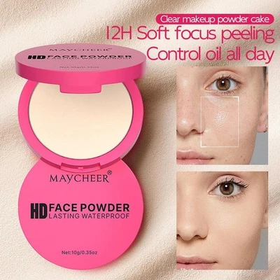 Natural Matte Pressed Powder Oil Control Brighten Whitening Face Foun9292  D2P5 - Bild 1 von 4