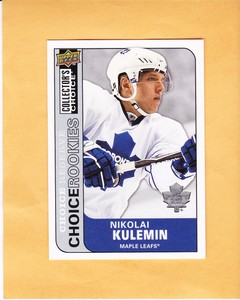 NIKOLAI KULIMEN #224 2008 09 COLLECTORS CHOICE ROOKIE RESERVE TORONTO MAPLE LEAF