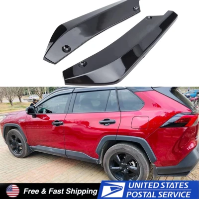 Difusor de parachoques trasero divisor lateral delantal de esquina espatas para Toyota RAV4 Foto 1 de 4