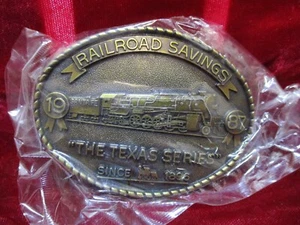 Hebilla de cinturón Railroad Saving the Texas Series 1987 - Imagen 1 de 1
