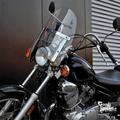 Large Clear 18''x16'' Motorcycle Windshield 1" & 7/8" For Yamaha Virago 250 1100 Foto 1 de 4