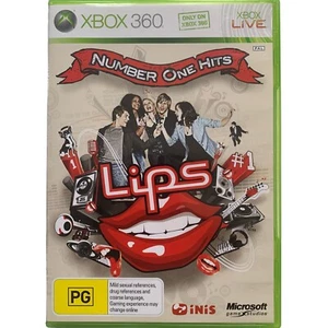 Number One Hits Lips #1 XBOX 360 Microsoft COMPLETE w/ Manual iNiS 2009 PAL - Picture 1 of 5