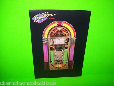 THE BUBBLER SERIES II ROWE 1980s ORIGINAL JUKEBOX PHONOGRAPH SALES FLYER - Image 1 of 2