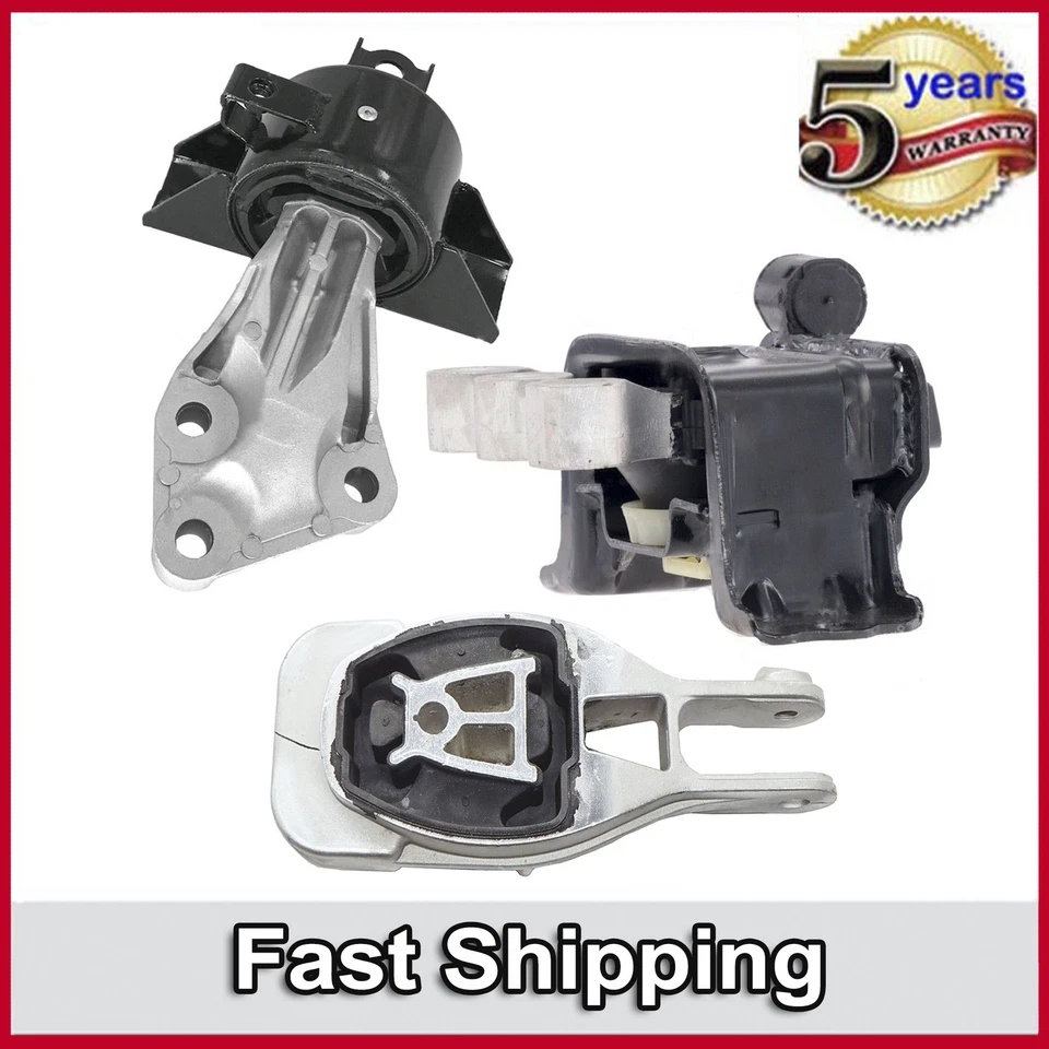 Motor e Auto Trans Mount Set 3 peças para 2014-2017 Chevrolet Sonic 1.6L 1.8L - Imagem 1 de 4