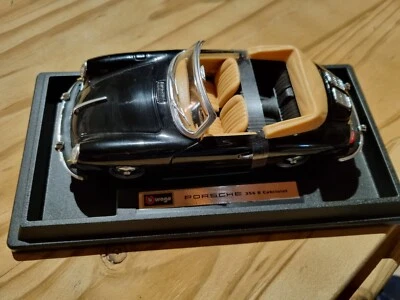 PORSCHE 356 B Cabriolet Noir Bburago  - Photo 1/2
