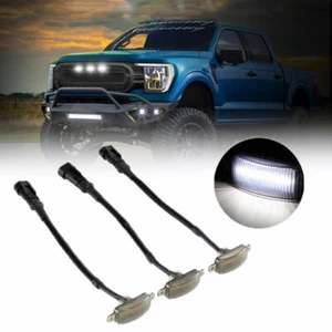 3PCS White Raptor Style LED Grille Light Kit For Nissan Frontier 2005-2022 2020+ - Picture 1 of 12